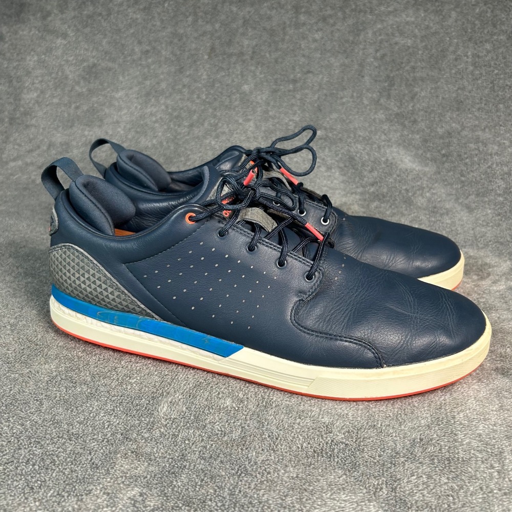 Adidas Flopshot Boost Golf Shoes Mens 13 Navy Blue Leather Spikeless GV9869